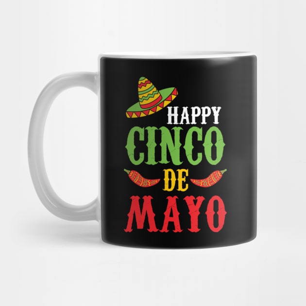 Cute Happy Cinco De Mayo Sombrero Peppers May 5th by theperfectpresents